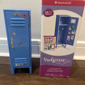 American Girl Blue School Locker Set